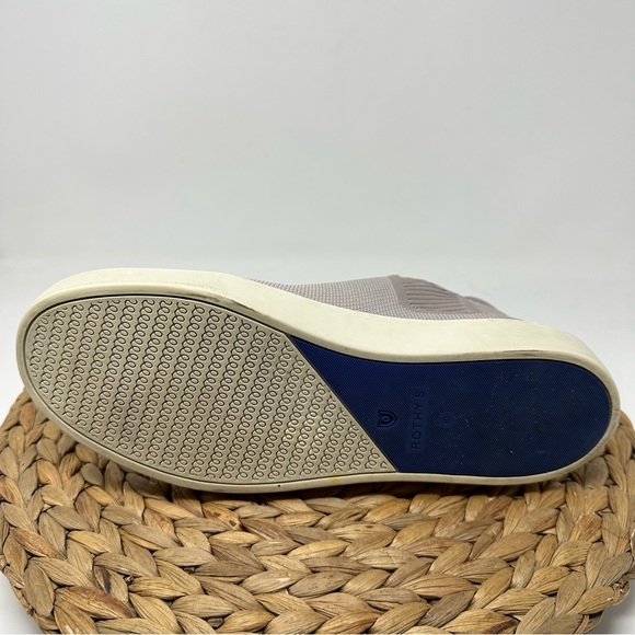 ROTHY'S The Chelsea Lilac Sand Grey Ankle Bootie Sneakers Size 10 - Picture 4 of 10